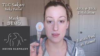 Mask Demo Feat Drunk Elephant S Tlc Sukari Baby Facial Youtube