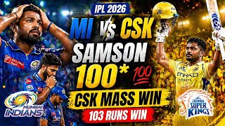MI vs CSK 🔥 Samson Century 💯 | MI Collapse 💔 | IPL 2026 Match Review Tamil #MIvsCSK #IPL2026