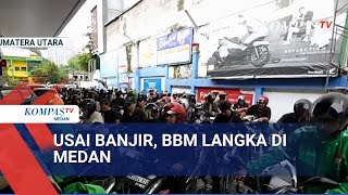 Download Lagu Keterlambatan Suplai BBM Imbas Banjir di Medan, Kemacetan Panjang Kendaraan Terlihat di SPBU MP3