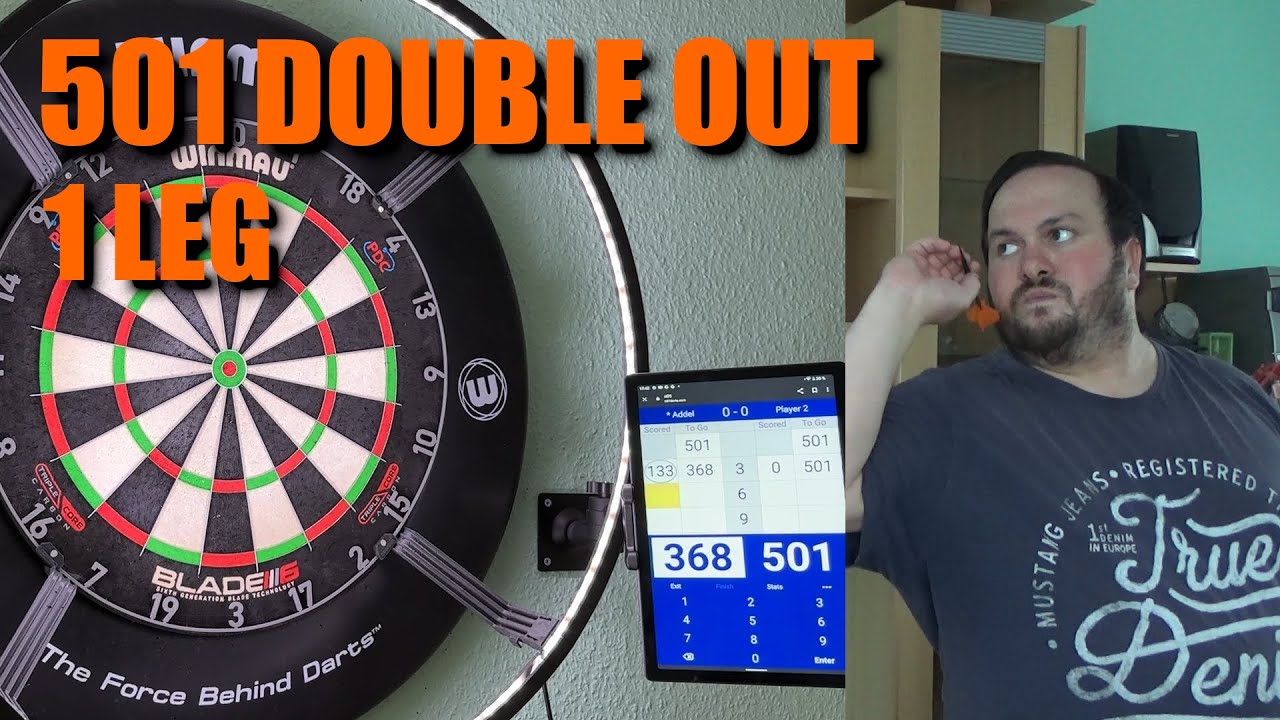 1 Leg 501 Double Out // DartsTraining YouTube