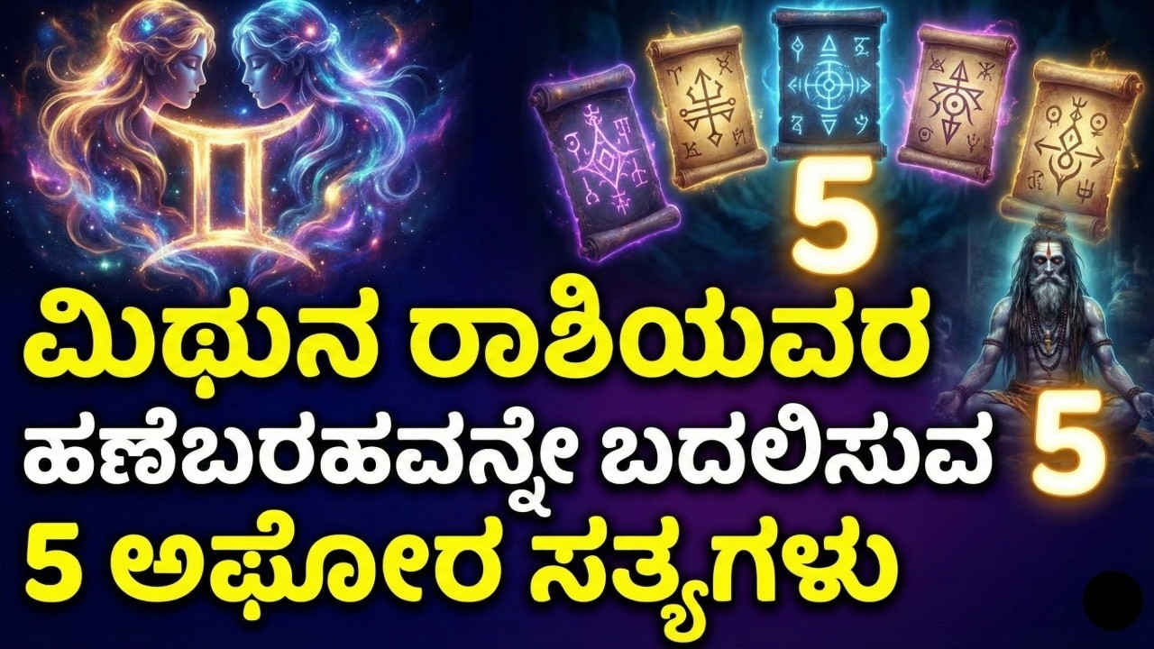 ಮಿಥುನ ರಾಶಿಯವರ ಹಣೆಬರಹವನ್ನೇ ಬದಲಿಸುವ ೫ ಅಘೋರ ಸತ್ಯಗಳು