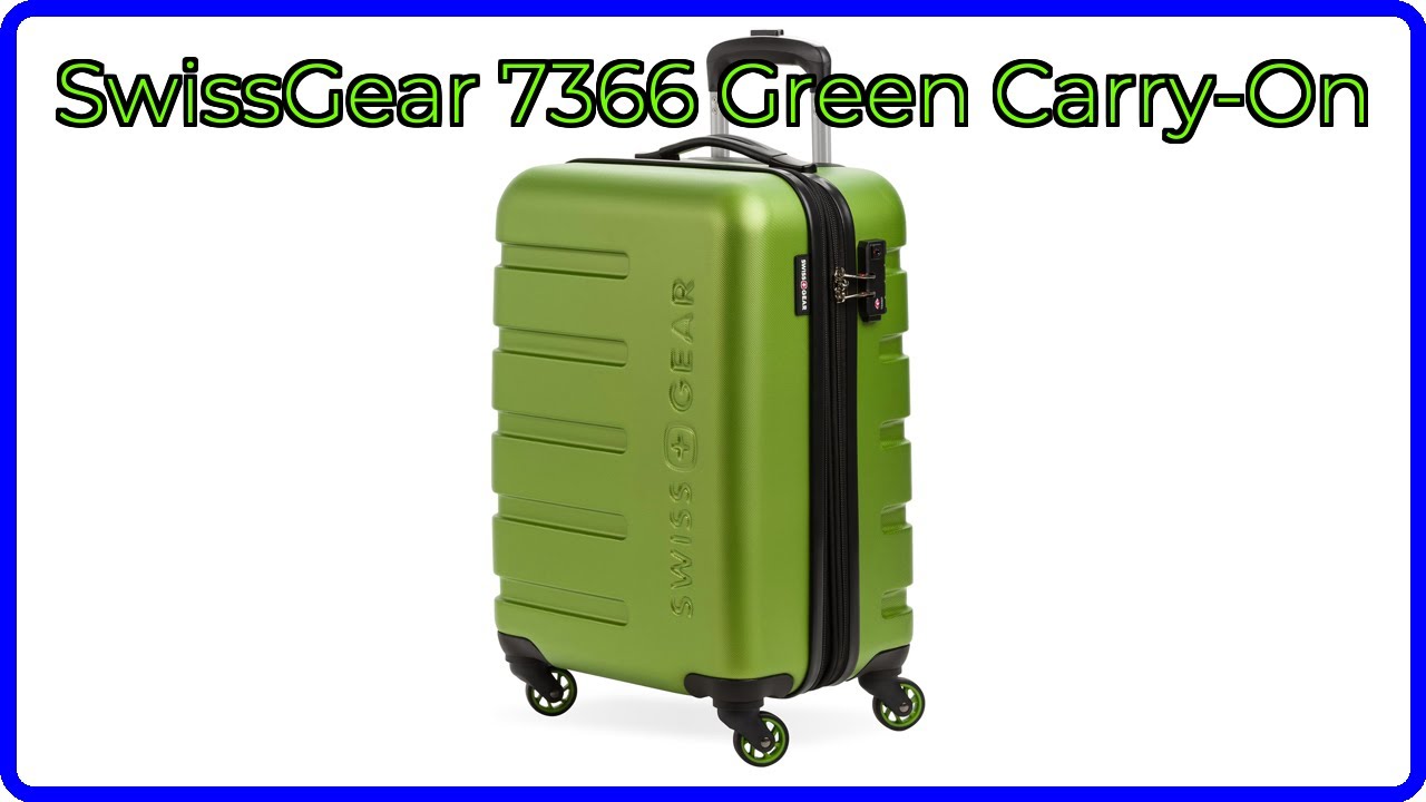REVIEW (2026): SwissGear 7366 Green Carry-On. ESSENTIAL details. - YouTube