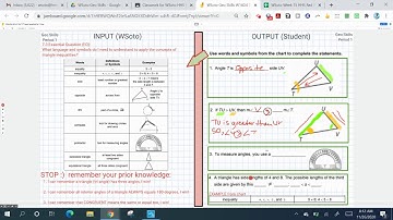 WS-Geo Skills 7.3 Part 1 Triangle Inequalities Part 1-Jamboard INPUT/OUTPUT Notes