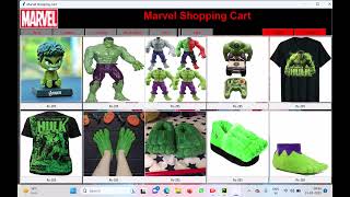 Marvel Shopping Cart with the help of Tkinter | MySQL | Python