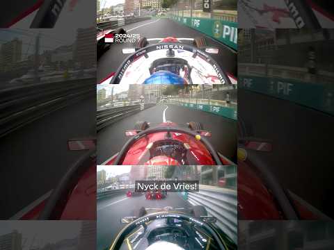 Passing THREE cars in ONE corner in Monaco 😳 #MonacoEPrix #FormulaE