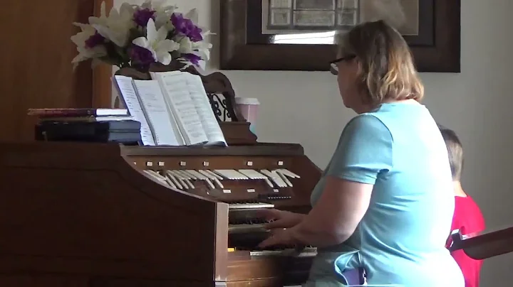 "Morning Song Service" - Peggy (Organist), Akio, Rachel & Ellareen!