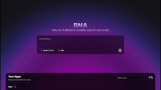 Build Fullstack Authenticated Mobile Apps in Seconds with BNA | AI Builder 🚀