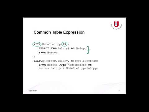 Video: Vad är CTE mssql?