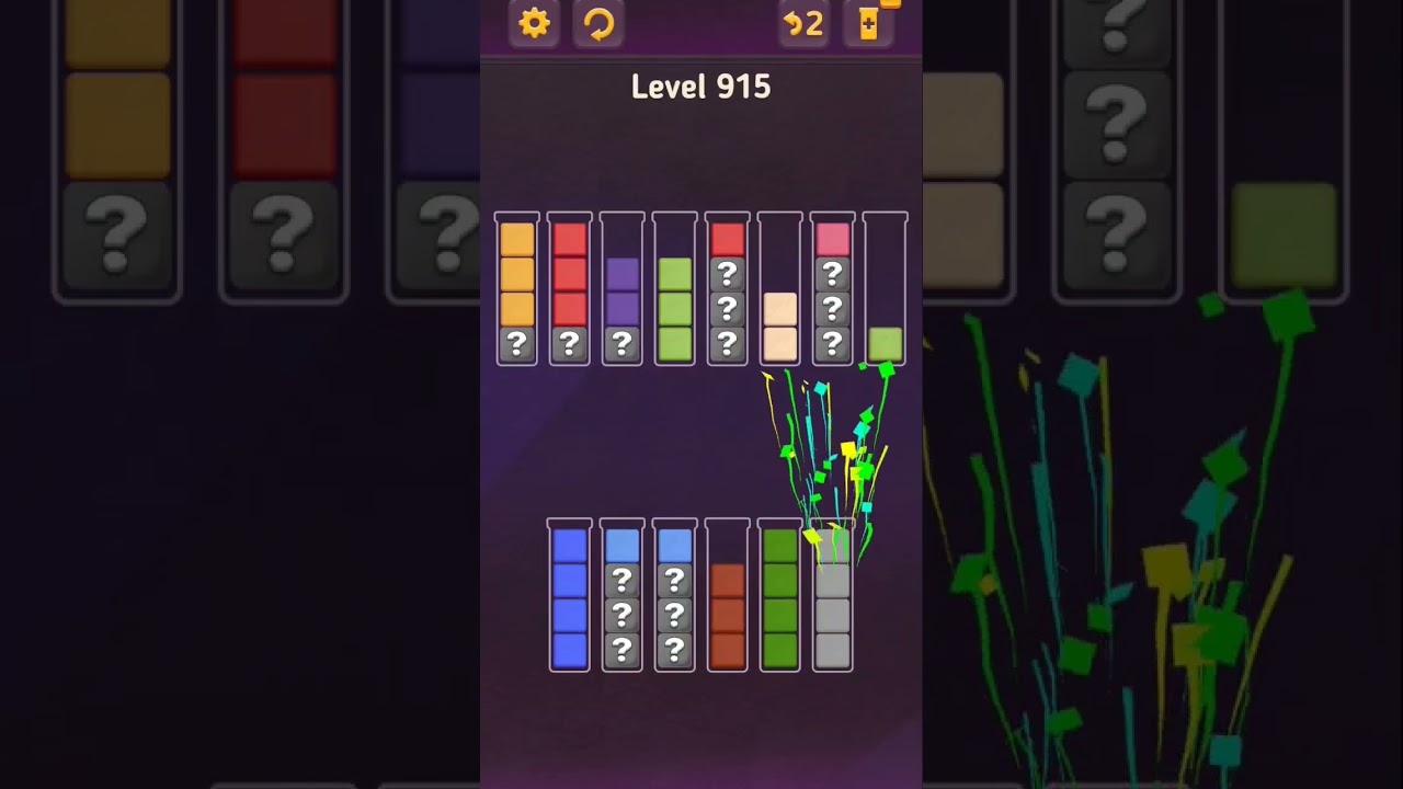 Block King - Sort Puzzle - Level 915  -No add a column