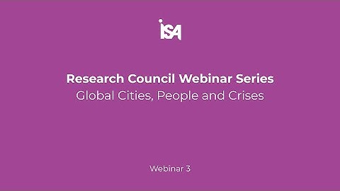 ReCo Webinar 3: Global Cities, People and Crises
