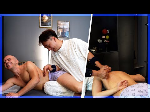 ASMR deep BUTTOCKS and NECK MASSAGE at @MassageRealGuide  🎧 ASMR SOUND