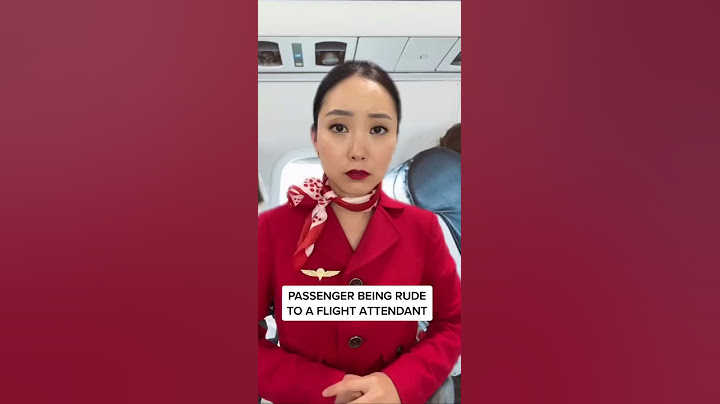 A PASSENGER IS RUDE TO THE FLIGHT ATTENDANT AND REGRETS IT