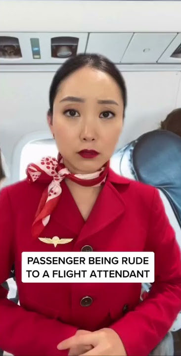 A PASSENGER IS RUDE TO THE FLIGHT ATTENDANT AND REGRETS IT