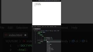 DAY (8/365) HTML (OL AND LI) EXPLAIN.....     #code #coding #popular #tranding #viral #html #vscode