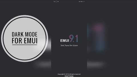 How to enable dark mode in honor and haweai devices and what