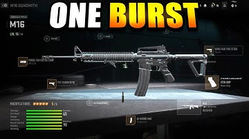 NEW #1 M16 SETUP is BROKEN in MODERN WARFARE 2.. ONE BURST M16 MW2! BEST CLASS! (COD MW2)