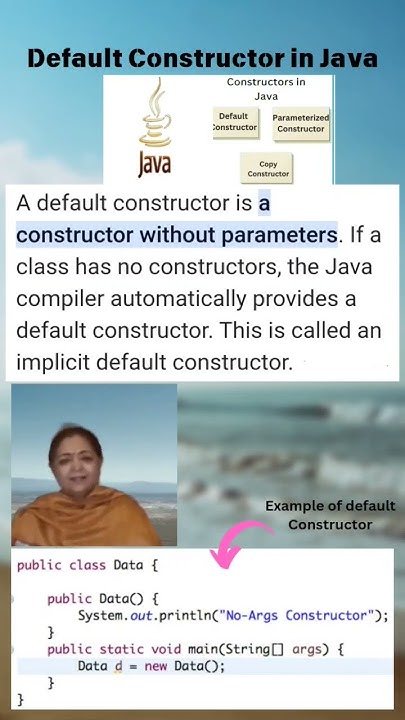 Default Constructor Java - YouTube