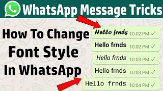 How to Change Text Massage Format In WhatsApp Without Using Any App | WhatsApp Massage Tricks screenshot 5