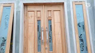 pintu kupu tarung minimalis kombinasi cendela sangat cantik