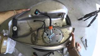 Como Instalar Bomba De Gasolina Midnight Star how To Install Fuel Pump V Star 950 Part 1