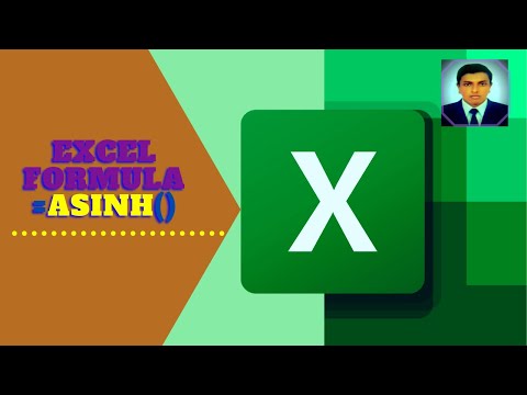 How To use Asinh Function In Excel-Inverse Hyperbolic Sine Excel Formula Series।।