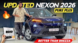 UPDATED!✅ Tata Nexon 2026 New Model | Pure Plus 🔥 | On Road Price, Features ✅