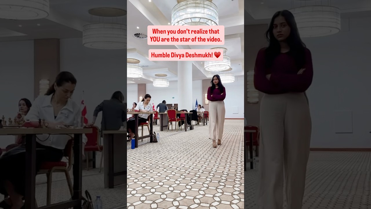 🇮🇳 Divya Deshmukh doesn’t realise she is the star!
