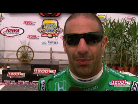 Tony Kanaan wins the Iowa Corn Indy 250