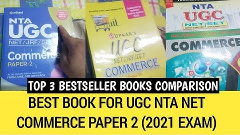 BEST BOOK FOR COMMERCE PAPER 2 UGC NTA NET 2021 | Best Book for UGC NTA NET COMMERCE | Dr SAHIL ROY