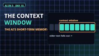 Day 15 The Context Window: Why AI Forgets in Long Chats (Live Demo) | AI in 5