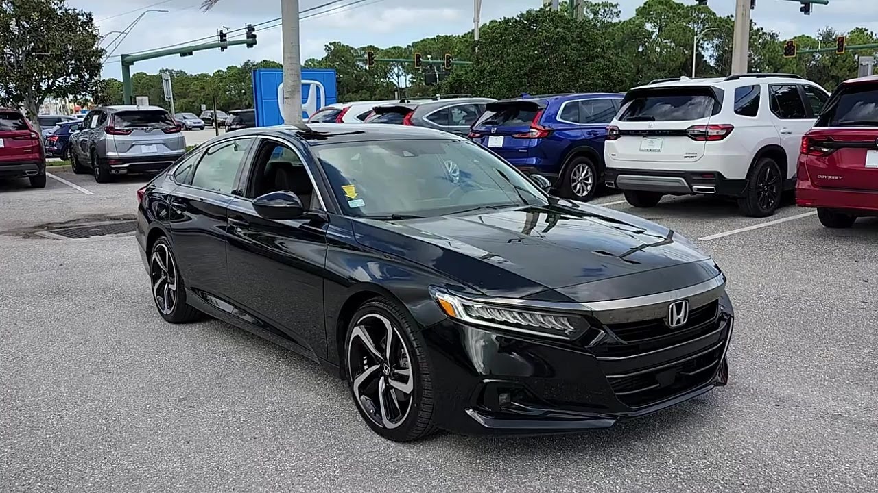 SOLD - USED 2021 Honda Accord Sedan SPORT at Johnson Honda of Stuart (USED) 