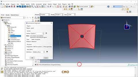 ABAQUS tutorial: Linear buckling analysis of a laminated shell