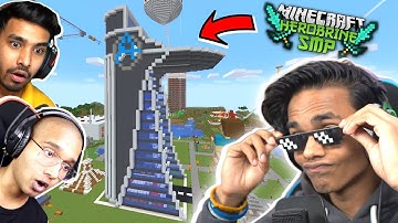 I MADE AN AVENGERS SECRET BASE FOR WAR IN HEROBRINE SMP (MINECRAFT)