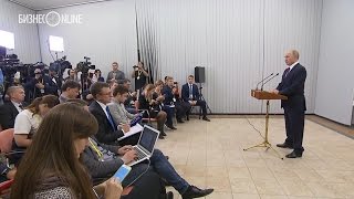 Владимир Путин выступил по итогам визита в Берлин