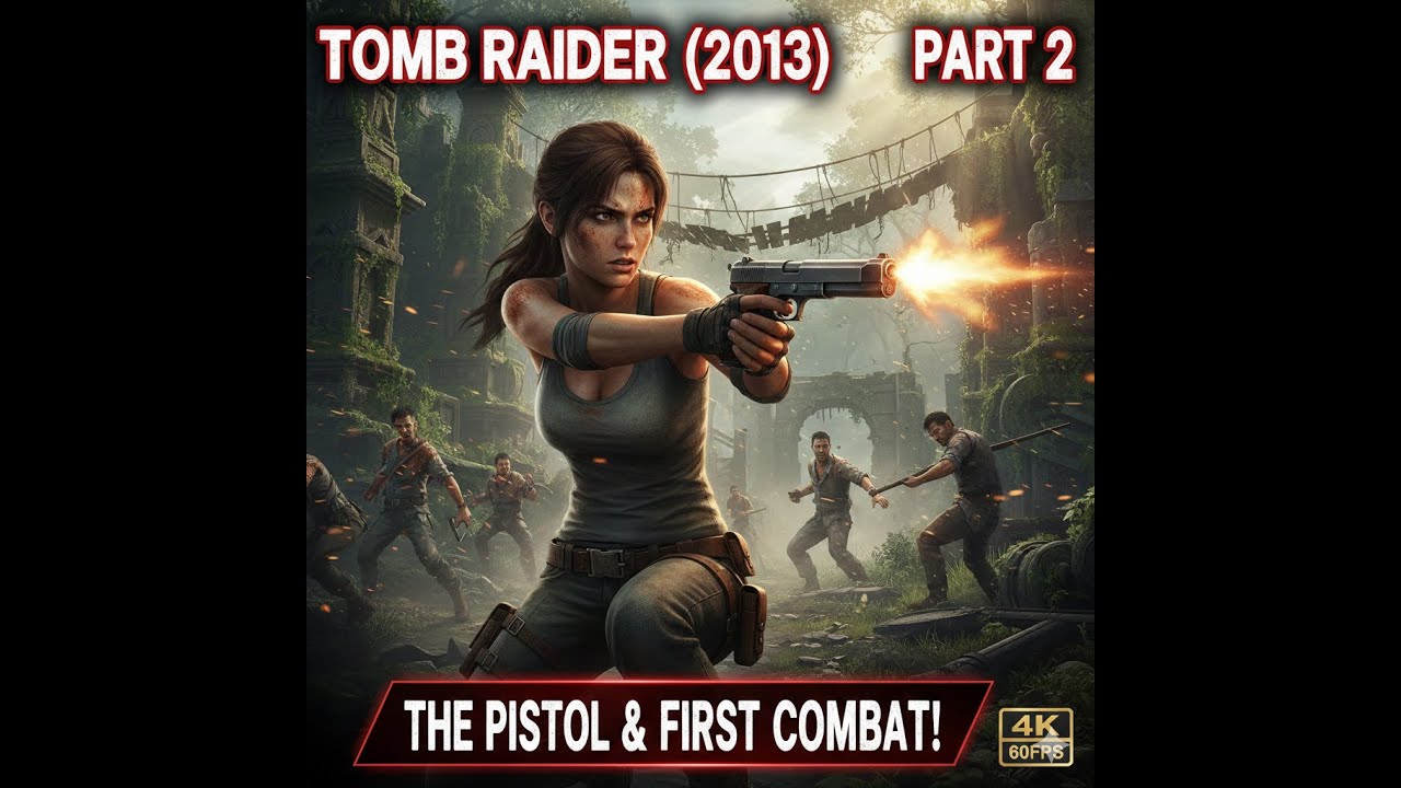 Tomb Raider Gameplay Part 2 - Getting The First Gun - PC Ultra Settings 4K 60FPS
