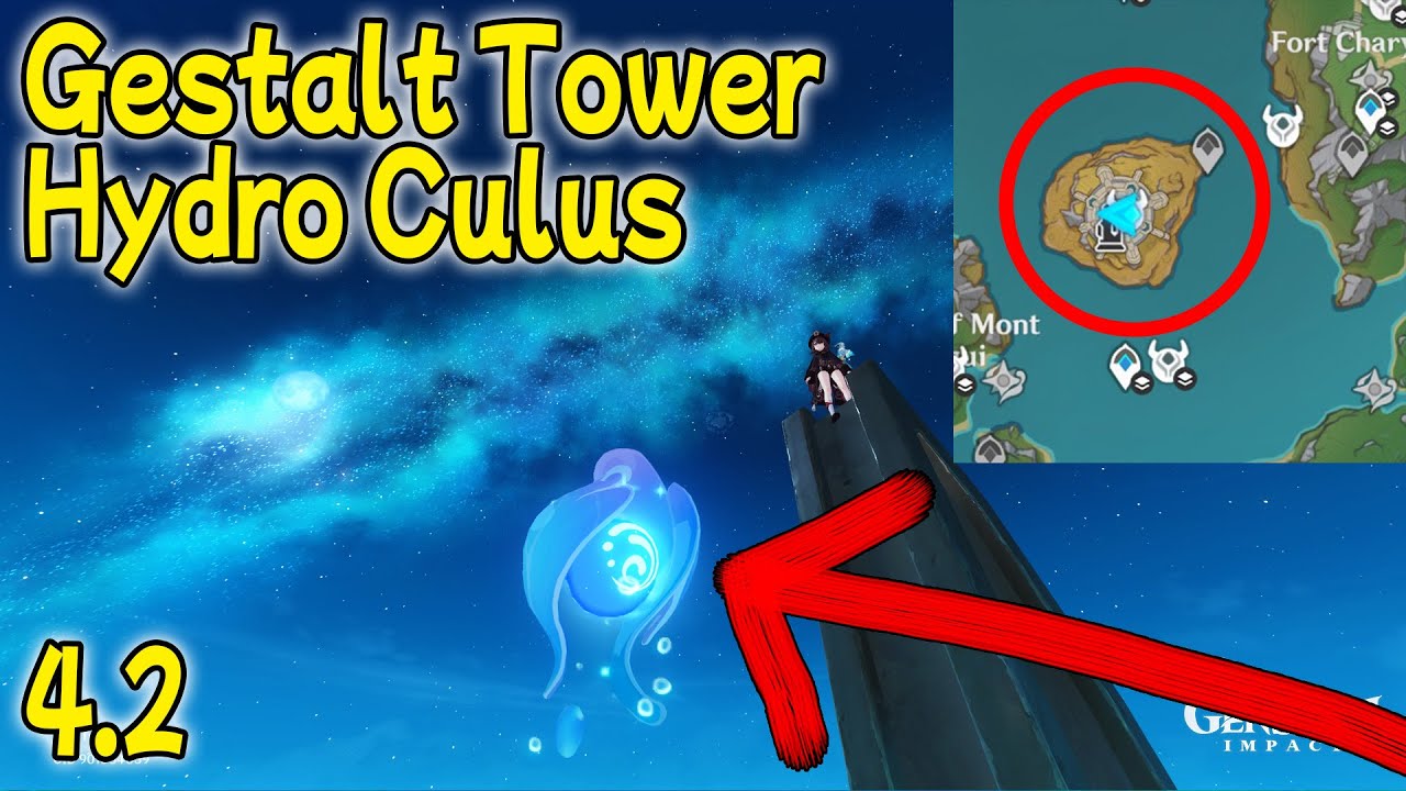 Hydroculus Top of Gestalt Tower 4.2 Fontaine Genshin Impact YouTube