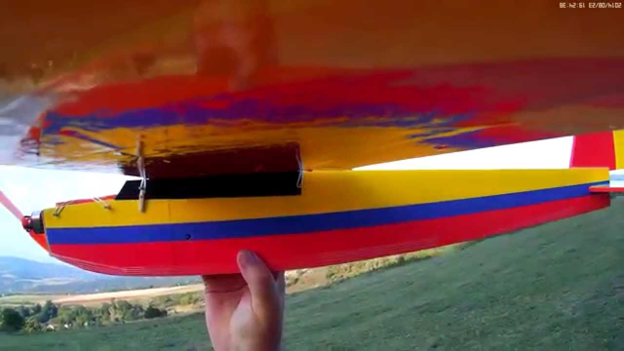 AEROFILMING MOBIUS CAMERA UNDER THE PLANES WING-ZEMEN CITY-BULGARIA 2014