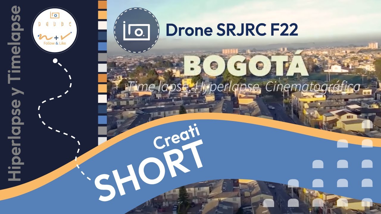 🌅 Toma Cinematográfica en Hiperlapse y Timelapse | Vistas Aéreas Impresionantes con Drone SRJRC F22