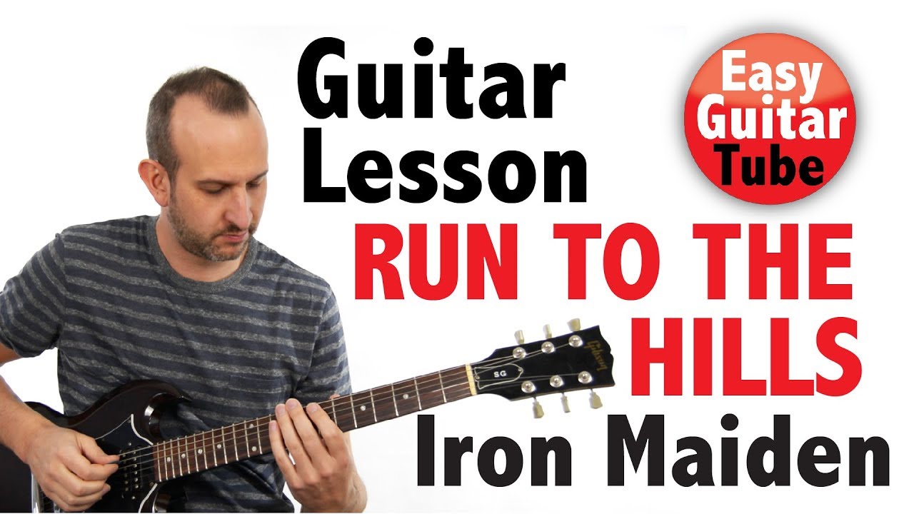 Run To The Hills - Iron Maiden // Guitar lesson + TABS (how to play, tutorial) - YouTube
