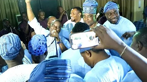 SEE HOW K1 DE ULTIMATE FANS STORM HIS STAGE AT AKIN OLAIYA'S 51ST BIRTHDAY