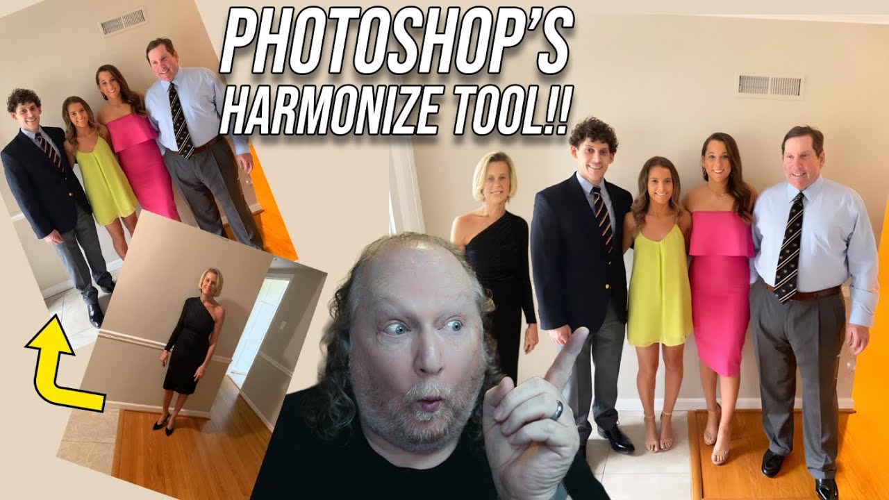 Photoshop's New Harmonize Tool Magic for Family Photos!