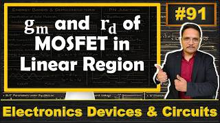 Transconductance and Drain Resistance of MOSFET in Linear Region | Equivalent Model of MOSFET