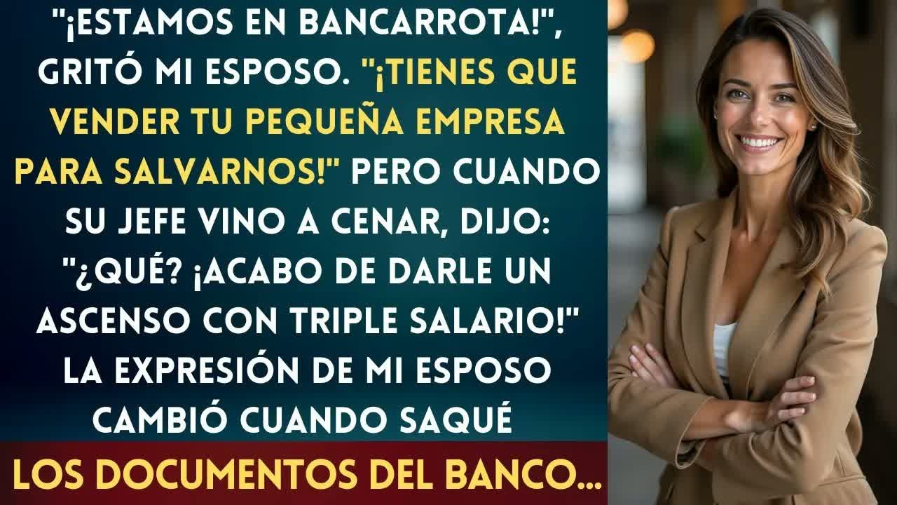 Mi Esposo Fingió Perder Su Trabajo Para Que Vendiera Mi Empresa, ¡Pero Su Jefe Me Reveló La Verdad.