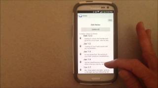 Note-taking in PocketBible for Android