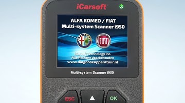 Hoe je Alfa Romeo en Fiat kunt uitlezen op foutcodes met de iCarsoft i950