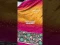 Premium quality tusser crape sareesSaree all over bandini design Border kalamkari design Pallu