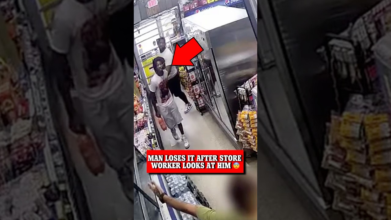 Man Loses It After Store Worker Looks At Him 😨