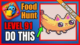Food Hunt: Pixel Puzzle Level 91 No Hint First Try Solution | How to Beat