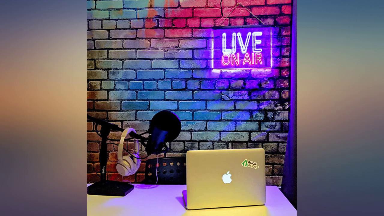 ADVPRO On Air Live Recording Studio Video Room Dual Color LED Neon Sign White & review