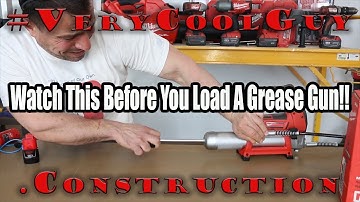 Watch This Video Before You Load A Grease Gun Cartridge!